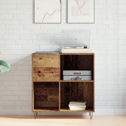 Berkfield Home Media Cabinet Artisan Oak 84.5x38x90 cm Engineered Wood in Brown - thumbnail 4