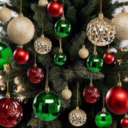 Pelle & Sol 36 Piece Christmas Decorations Bauble Set Shatterproof Xmas Pack 36 - thumbnail 6