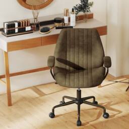 SPETLEK Home Office Chair Height Adjustable Swivel Computer Chairs in Olive - Size: 0.6m2 - thumbnail 1