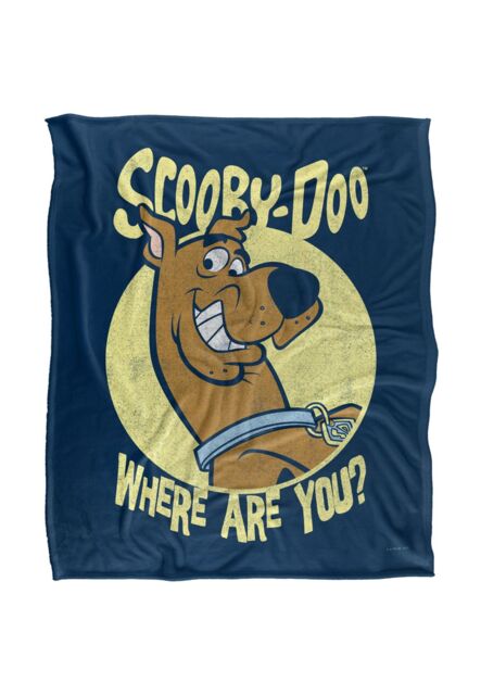 Warner Brothers Scooby Doo Officially Licensed Silky Touch Super Soft Throw Blanket 152 x 127 cm in White - image 1