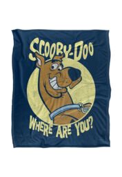 Warner Brothers Scooby Doo Officially Licensed Silky Touch Super Soft Throw Blanket 152 x 127 cm in White - thumbnail 1