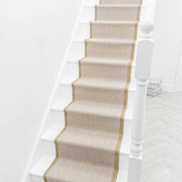 runrug Stair Runner Carpet - Reversible & Durable, 2mm - 'Illusion' in Beige - Size: 60 cm x 450 cm - thumbnail 7