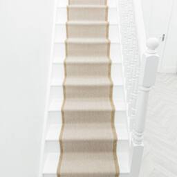 runrug Stair Runner Carpet - Reversible & Durable, 2mm - 'Illusion' in Beige - Size: 60 cm x 450 cm - thumbnail 6
