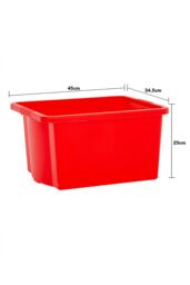 Wham Stack & Store 4x 35L Box in Red - thumbnail 5