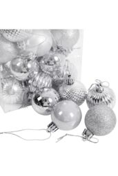 Living and Home 36Pcs Silver Christmas Tree Ornaments Christmas Ball Decorations Set - thumbnail 6