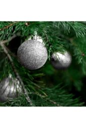 Living and Home 36Pcs Silver Christmas Tree Ornaments Christmas Ball Decorations Set - thumbnail 3