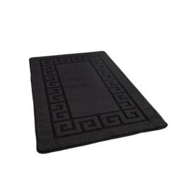 Smart Living Plain Heavy Duty Machine Washable Hallway Kitchen Non Slip Door Mat in Black - Size: 50 cm x 80 cm - thumbnail 3
