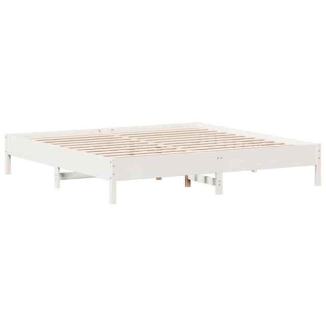 Berkfield Home Bed Frame without Mattress White 180x200 cm Super King Solid Wood Pine - image 1
