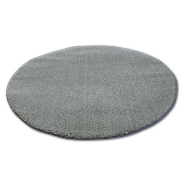RugsX Micro Shaggy Rug in Green - Size: 100 cm diameter - image 1