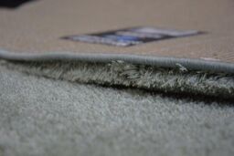 RugsX Micro Shaggy Rug in Green - Size: 100 cm diameter - thumbnail 4
