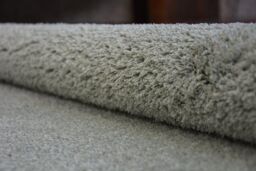 RugsX Micro Shaggy Rug in Green - Size: 100 cm diameter - thumbnail 5