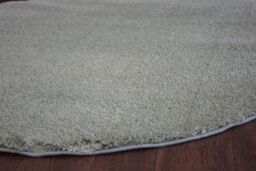 RugsX Micro Shaggy Rug in Green - Size: 100 cm diameter - thumbnail 3