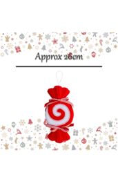 VFM e-Store Christmas Tree Decoration Candy Cane Sweet Ornament in Red - thumbnail 2