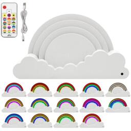 Garden Greatness Colour Glow Rainbow LED Cloud Night Light - thumbnail 3