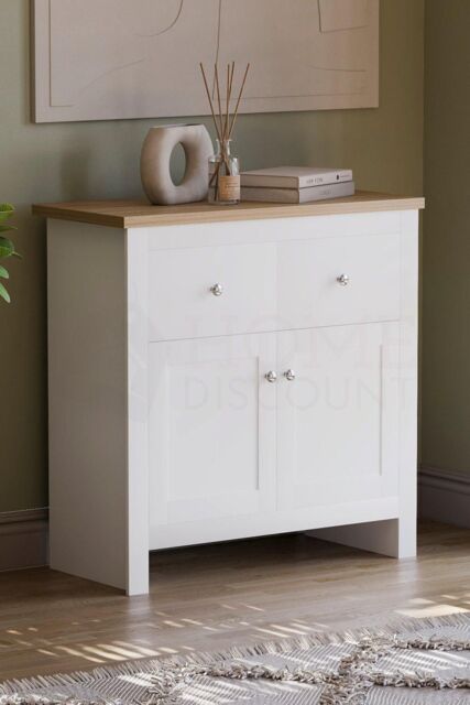 Home Discount Vida Designs Arlington 2 Drawer 2 Door Sideboard Storage Organzier in White - image 1