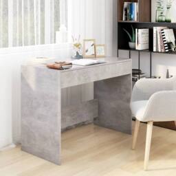 Berkfield Home Sturdy Desk Concrete Grey 101x50x76.5 cm Engineered Wood - thumbnail 2