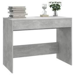 Berkfield Home Sturdy Desk Concrete Grey 101x50x76.5 cm Engineered Wood - thumbnail 4