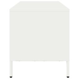 Berkfield Home TV Cabinet White 101.5x39x43.5 cm Cold-rolled Steel - thumbnail 6