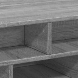 Berkfield Home Decorative Coffee Table Grey Sonoma 70x70x29 cm Engineered Wood - Size: 70 x 70 x 29 cm - thumbnail 8