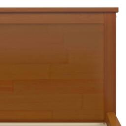 Berkfield Home Beautiful Bed Frame Honey Brown Solid Wood Pine 120x200 cm - Size: Small Double - thumbnail 6