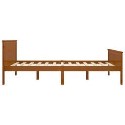 Berkfield Home Beautiful Bed Frame Honey Brown Solid Wood Pine 120x200 cm - Size: Small Double - thumbnail 4