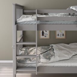 Bedmaster Carra Wooden Single Bunk Bed With Orthopaedic Mattresses in Grey - thumbnail 2