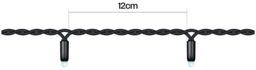 Xmas Haus String Lights Black Rubber IP65 10m/80 LED Cool White - thumbnail 3
