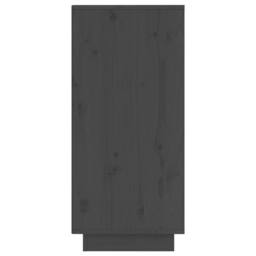 Berkfield Home Sideboards 2 pcs Grey 31.5x34x75 cm Solid Wood Pine - thumbnail 6