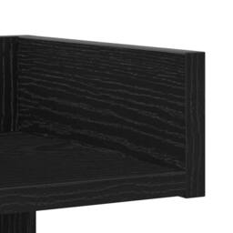 Berkfield Home Modern Black Oak Book Cabinet 86x25.5x140 cm Made from Engineered Wood - thumbnail 8