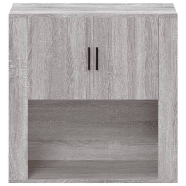 Berkfield Home Wall Cabinet Grey Sonoma 80x33x80 cm Engineered Wood - Size: 80 x 33 x 80 cm - image 1