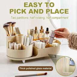 Kelvenix Cosmetic Storage Box Lipstick Brush Holders in Cream - thumbnail 5