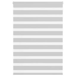 Berkfield Home Elegant Zebra Blind Light Grey 100x150 cm Fabric Width 95.9 cm Po - thumbnail 2
