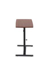 H&O Direct C-shaped Height-Adjustable Portable Overbed Desk in Walnut - thumbnail 6
