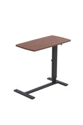 H&O Direct C-shaped Height-Adjustable Portable Overbed Desk in Walnut - thumbnail 5