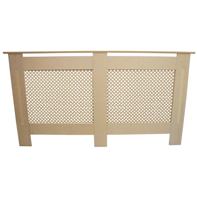 Monstershop Radiator Cover MDF Unfinished 1515mm in Light Brown - image 1