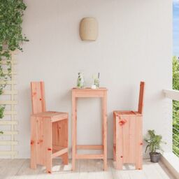 Berkfield Home Bar Stools 2 pcs 40x42x120 cm Solid Wood Douglas in Brown - Size: 40 x 42 x 120 cm