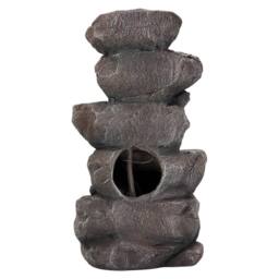 Living and Home Solar-Powered Fountain Accent for Garden Spaces in Brown - thumbnail 6