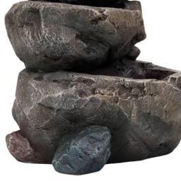 Living and Home Solar-Powered Fountain Accent for Garden Spaces in Brown - thumbnail 8
