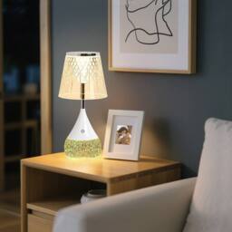 Harper Living RGB Table Lamp, Water Base 7-Colour Changing, Touch Control Mood Light in White - thumbnail 3