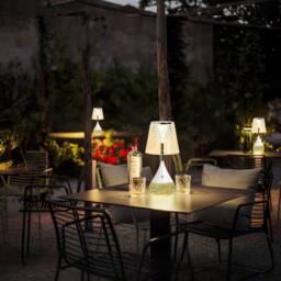 Harper Living RGB Table Lamp, Water Base 7-Colour Changing, Touch Control Mood Light in White - thumbnail 2