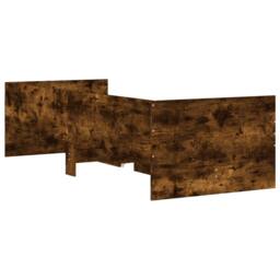 Berkfield Home Modern Bed Frame with Drawers without Mattress Smoked Oak 100x200 cm in Brown - thumbnail 8