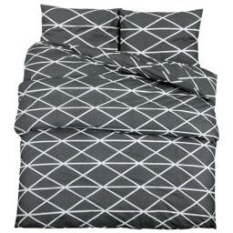 Berkfield Home Duvet Cover Set Grey 200x200 cm Cotton - thumbnail 2