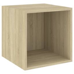 Berkfield Home 3 Piece TV Cabinet Set Sonoma Oak Engineered Wood in Light Brown - thumbnail 4