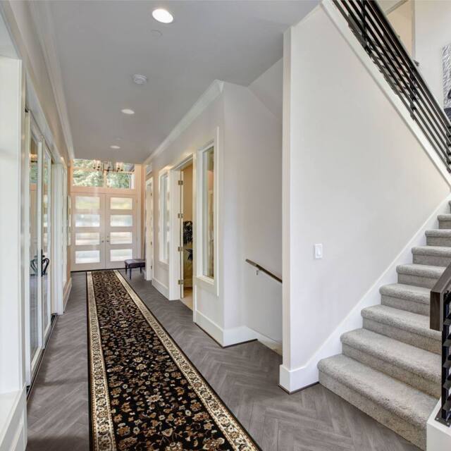 runrug Hallway Carpet Runner Rug - Soft & Comfy, 9mm - 'Ottoman' in Black - Size: 100 cm x 420 cm - image 1