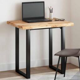 Berkfield Home Table Top Rectangular 100x60x4 cm Solid Wood Acacia in Brown - Size: 100 x 60 x 4 cm - thumbnail 2