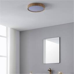 Loops Stylish Modern Natural Wooden Effect Indoor Ceiling Light for Any Room - thumbnail 3