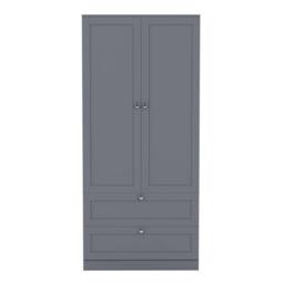 Home Discount Vida Designs Altino 3Pc Bedroom Set(2Dr Bedside, 5Dr Chest, Wardrobe) in Grey - thumbnail 8