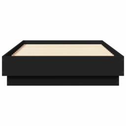 Berkfield Home Bed Frame without Mattress Black 90x190 cm Single Engineered Wood - thumbnail 4
