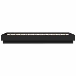 Berkfield Home Bed Frame without Mattress Black 90x190 cm Single Engineered Wood - thumbnail 5