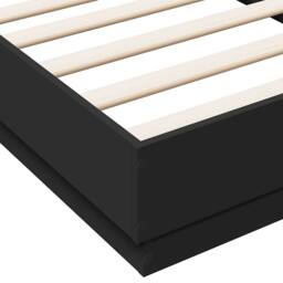 Berkfield Home Bed Frame without Mattress Black 90x190 cm Single Engineered Wood - thumbnail 7